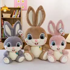 Brinquedo de Pelúcia de Coelho Fofo e Genuine, Boneca, Almofada, Brinquedo Ragdoll, Brinquedo Feminino para Bebês e Cria