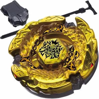 Beyblade Bb99 BB105 L-Dragon Gold Hades Metal 4D Com Lançador Fusão De Batalha Top Hell Kerbecs Mestres De Brinquedos