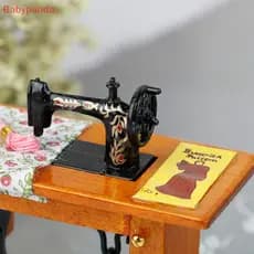 [Babypanda] Decorações de tecido em miniatura vintage, adequadas para decoração de casas de bonecas em escala 1/12 FDDC