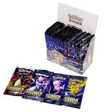 Pokémon Versão em Inglês 54 Cartas de Batalha Douradas Pacote de Cartas GX Brinquedo Infantil SJWJ GLID