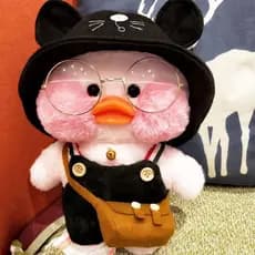 30cm alafanfan duck Influenciador de Influenciador Coreano Rosa Ácido Hialurônico Pato Pelúcia Brinquedo Menina Boneca P