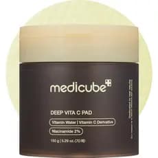 Tônico Facial Deep Vita C da Medicube para Tom de Pele e Textura Irregulares |   Água vitamínica e 3 vitaminas, almofada