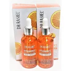 Sérum Facial de Vitamina C Dr Rashel |   Ácido Hialurônico, Firmador e Antienvelhecimento (Pacote com 2) + 1 Par de Másc
