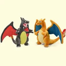 Novo brinquedo de pelúcia Pokémon de 2024, Fire-Ivory amarelo de dupla face, brinquedo Mega Fire-Ivory preto escuro de d
