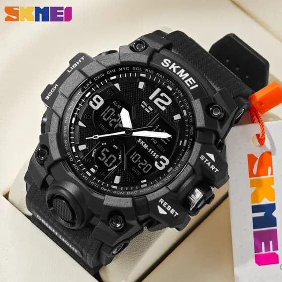 Skmei relógio digital masculino militar do exército de pulso à prova dwaterproof água esportes relógios de quartzo