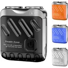 Barbeador Elétrico de Viagem, Novo Barbeador de Barba 2025, Design Mini e Portátil em Formato de Maleta, Barbeador Elétr