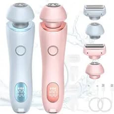 Depilador Feminino Atualizado 2025, 2 em 1, Removedor de Pelos, Depilador Elétrico para Mulheres, Aparador de Biquíni El