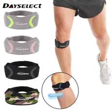 DAYSELECT 1 Peça Anticolisão Patela Cinta Amortecimento De Silicone Corrida Fitness Esporte Joelheira