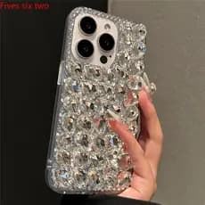 Moda Completa Bling Cristal Diamante Casos Para Xiaomi Poco X7 Pro X6 X5 X3 M7 M6 M5 M4 M3 F7 Ultra F6 F5 F3 Transparent
