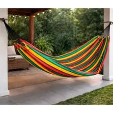Rede De Dormir Descanso Nylon Colorida Confortável Reforçada Praia Amazonas