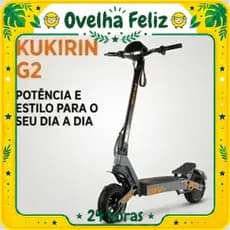 KuKirin scooter elétrica com motor de 1200W, suspensão dupla de 50km / h e dobrável - potente scooter elétrica adulto