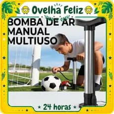 Bomba De Ar Encher Pneu Bicicleta Moto Bola Balão Piscina Forte Compacta e Leve