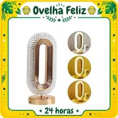 Luminária Mesa Escrevaninha Abajur Cristal Acrílico Diamante Lua Flor LED Cabeceira Quarto Infantil
