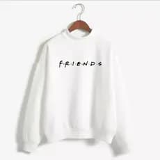 Suéter de Moletom Unissex Lançamento Serie Friends Tecido de Alta Qualidade Flanelado