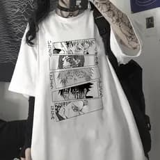 Camiseta  Anime Jujutsu Kaisen Grupo Megumi Nobara Itadori Yuta Gojo Satoru