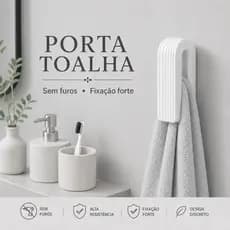 Gancho Porta Toalha Banheiro Adesivo Sem Furo Suporte Inteligente Organizador Para Toalha De Banho Rosto Cozinha