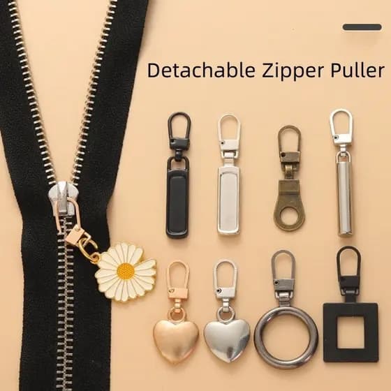 Extrator de zíper de Metal destacável margarida zíper extrator DIY substituição costura zíper reparação