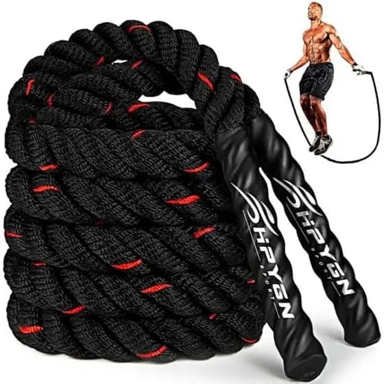 Corda De Pular HPYGN , Ponderada Para Homens E Mulheres Pesada De 2.8 Lb 3.8 5 Exercícios Adultos Treino Em Casa , Melho