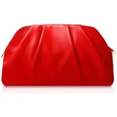 Lovyoco Bolsa Clutch Feminina Macia Plissada Em PU Para Casamento , De Noite Elegante Galas , Bailes De Formatura , Fest
