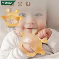 CFSTORE Silicone Mordedor Criança Mastigar Brinquedos Sensoriais Anti Gota Pulso Mão Bebê Dentição Mitten Grau Alimentíc