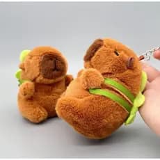 Capivara Boneca Brinquedo De Pelúcia Travesseiro Chaveiro Bonito Pingente Menina Presente Aniversário 13CM
