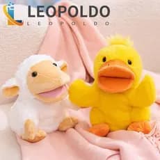 Boneca De Mão Recheada LEOPOLDO , Fantoches De Animais De Pelúcia Fofos De Desenho Animado , Brinquedo Animal Recheado P