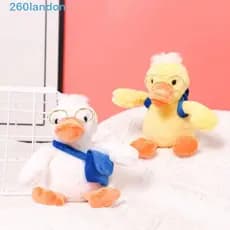 LANDON Óculos Pato Chaveiro De Pelúcia , Simulação Recheada De Amarelo , Pingente De Boneca Macia Ins