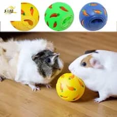 Bola de Trato para Coelho KLAOSD, Bola de PVC Resistente a Mordidas para Coelho, Brinquedo Interativo para Gato com Bura