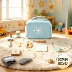 Conjunto de brinquedos médicos infantis Simulação Doctor Play House Conjunto de 14 peças 3 anos ou mais Role-Playing Ade