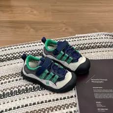 Crianças esportes sapatos casuais malha Velcro tênis 4-16 anos de idade meninos meninas primavera outono verão