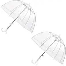 MGH Kids Clear Bubble Umbrella 2 Pack-Guarda-Chuvas De Chuva À Prova De Vento Dome Para Meninos E Meninas