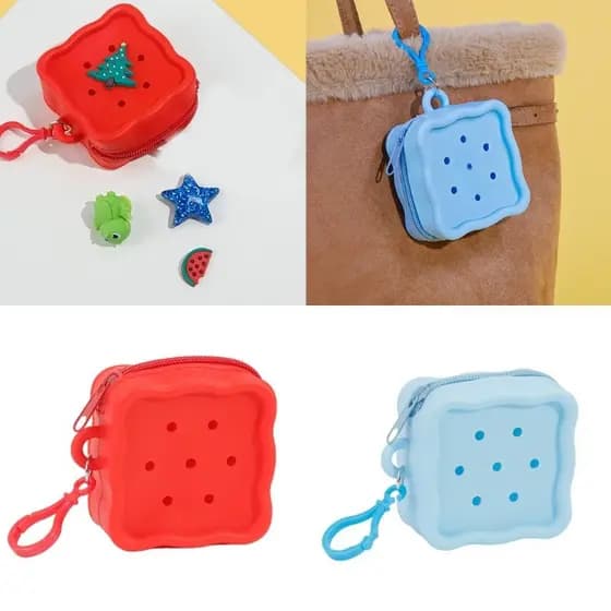 * Saco Dinheiro Zíper Amigável Para, Bolsa Silicone Macio, Troca Macia Moedas, Cartõe