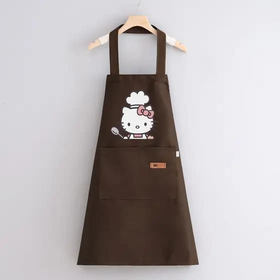 Hellokitty avental geral cozinha doméstica cozinhar à prova d'água bonito cintura à prova de óleo impressão personalizad