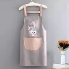 Avental doméstico à prova d'água, à prova de óleo, apagável, moda, roupas de trabalho, bonito, Catering, personalização