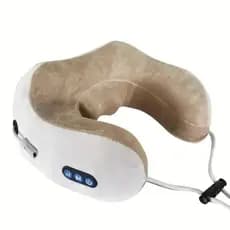 Massageador Elétrico De Pescoço Com Aquecimento E Vibração , Acupressão De Amassar 3D , Travesseiro Em Forma De U , Disp