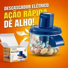 Descascador elétrico automático de alho e frutas - ideal para uvas, tomates, alho e legumes
