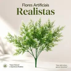 Planta Artificial Folhagem Verde Realista Arranjo Decorativo Ramo Floral para Sala Jardim Casamento Festa Decoração