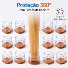 16/32 Protetores de Silicone Para Móveis Pés de Cadeira Redondo e Quadrado Anti Risco