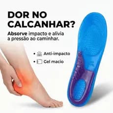 Palmilha de Gel Especial para Tênis Ortopédica Confortável Alivia Dores nos Pés Atletas e Uso Diário