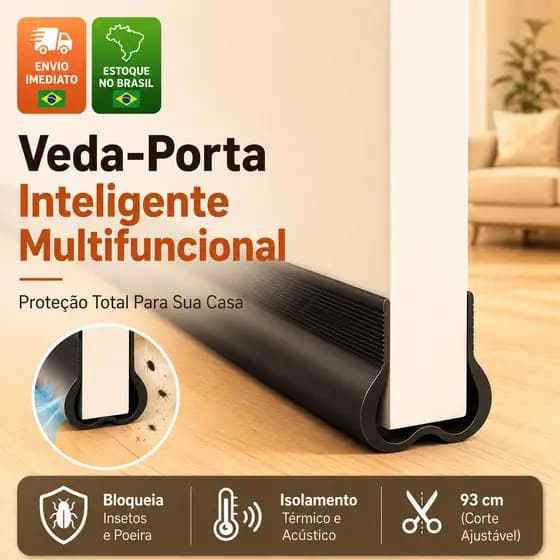 Veda Porta Inferior 93cm Protetor Tira de Vedação Contra Insetos Escorpião Poeira Isolamento Térmico Ar Condicionado PVC