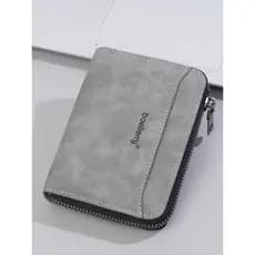 carteira masculina com ziper carteira masculina Carteira masculina 2026 novo estilo curto estudante carteira com zíper c