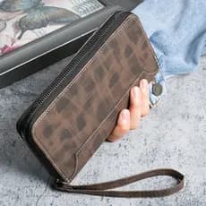 carteira masculina carteira masculina com ziper Carteira masculina com zíper longo carteira masculina multifuncional tit