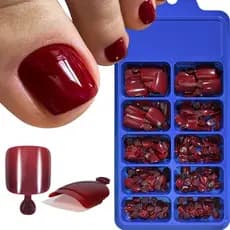 100 peças de cor sólida peças de unha curta wearable peças de unha curta remendos de unha Manicure unhas vestíveis KAVT