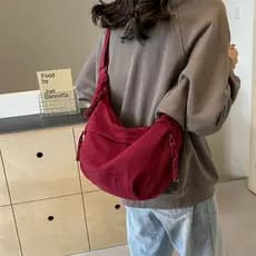 Croissant mensageiro saco feminino novo estilo nicho Design saco de pano grande capacidade High-End sentido bolsa de omb