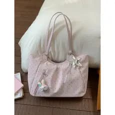 Bolsa bolsa feminina Original nicho Polka Dot sacola feminina 2026 novo estilo moda grande capacidade bolsa de ombro ros