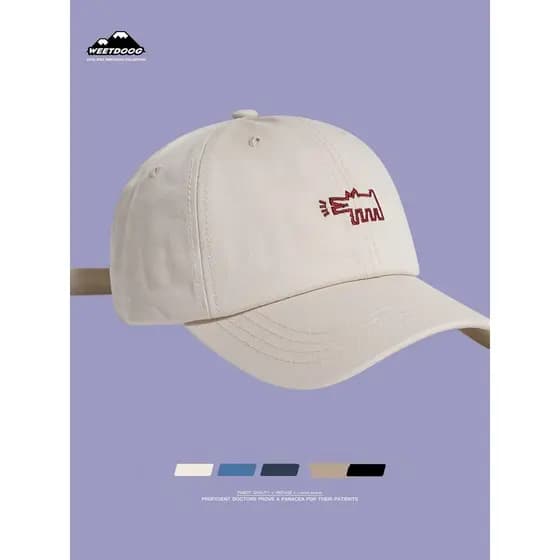 boné boné feminino Chapéu de pico feminino japonês estilo simples Retro bordado boné de beisebol masculino versão core