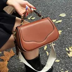Bolsa bolsa transversal feminino High-End Retro couro macio sela saco feminino 2025 novo estilo elegante bolsa All-Match