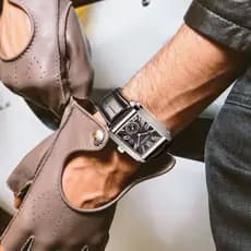 relogio masculino Relógio mecânico automático suíço genuíno, calendário retangular masculino, à prova d'água, movimento