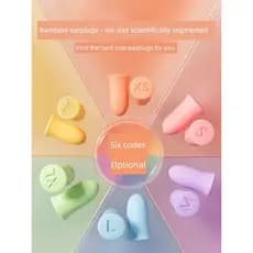 [Novo produto] Fones de ouvido arco-íris Super isolamento acústico ferramenta útil para dormir dormir Anti-ruído meninas