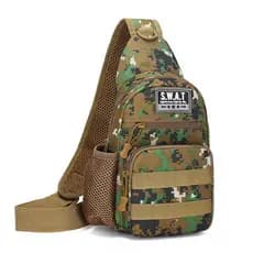 Bolsa de peito masculina Casual camuflada de um ombro multifuncional na moda